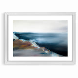 Abstract Scenery Canvas - Serene Coastal Horizon Wall Art