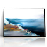 Abstract Scenery Canvas - Serene Coastal Horizon Wall Art