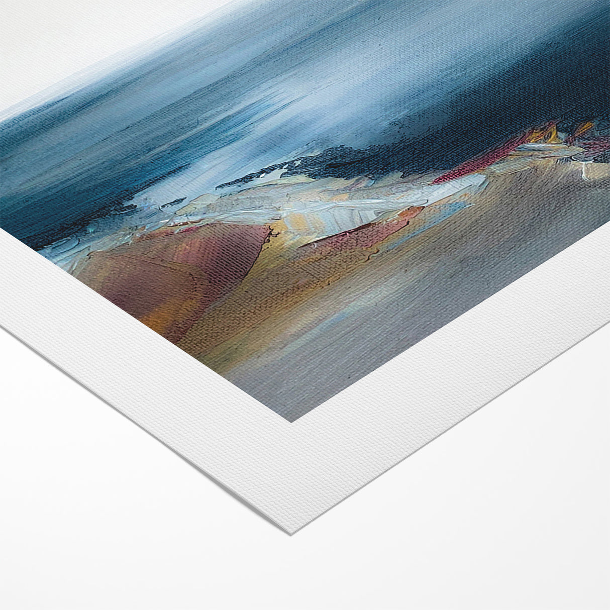Abstract Scenery Canvas - Serene Coastal Horizon Wall Art
