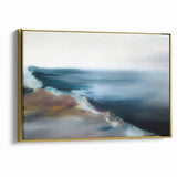 Abstract Scenery Canvas - Serene Coastal Horizon Wall Art