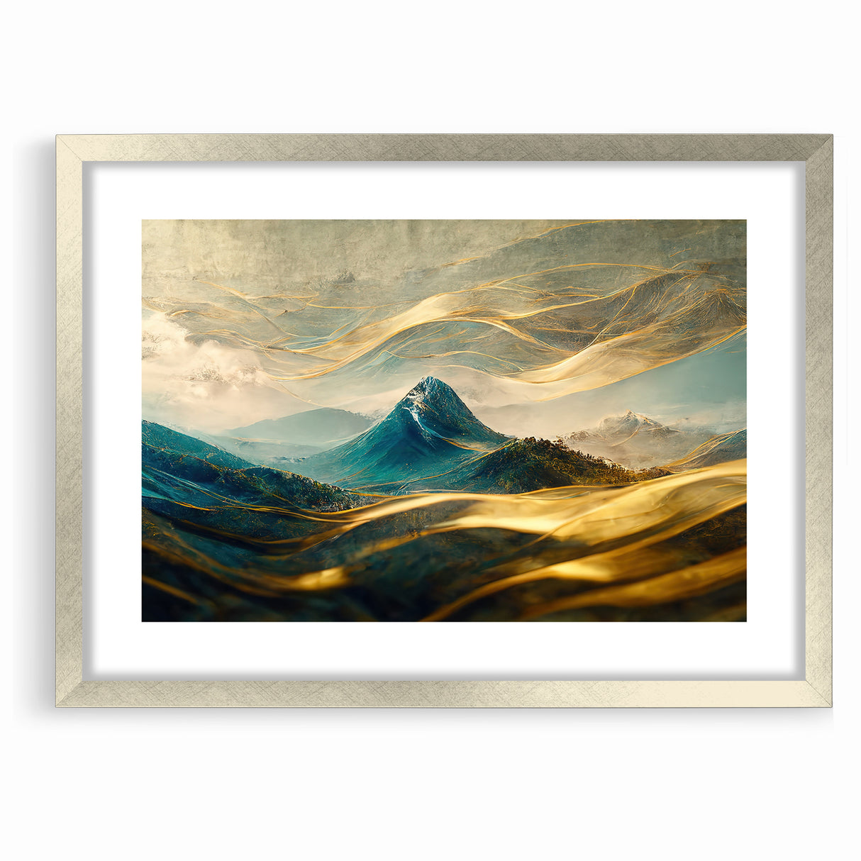 Artistic Landscape Designs - Enchanted Mountain Abstract Wall Art