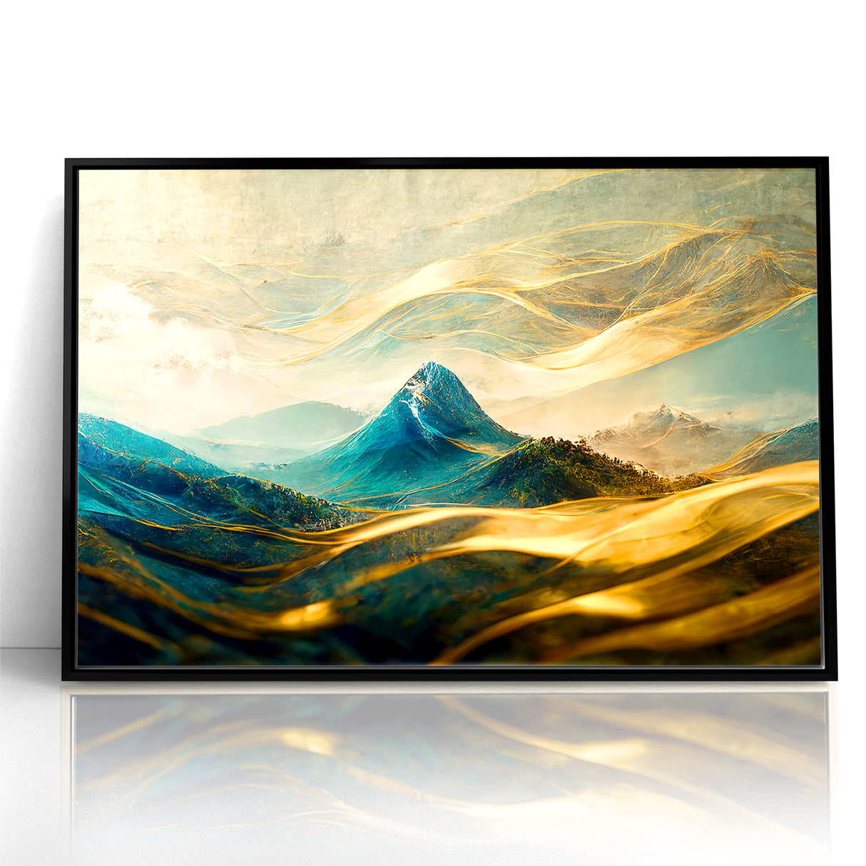 Artistic Landscape Designs - Enchanted Mountain Abstract Wall Art