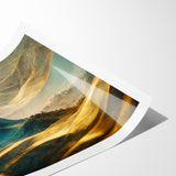 Artistic Landscape Designs - Enchanted Mountain Abstract Wall Art