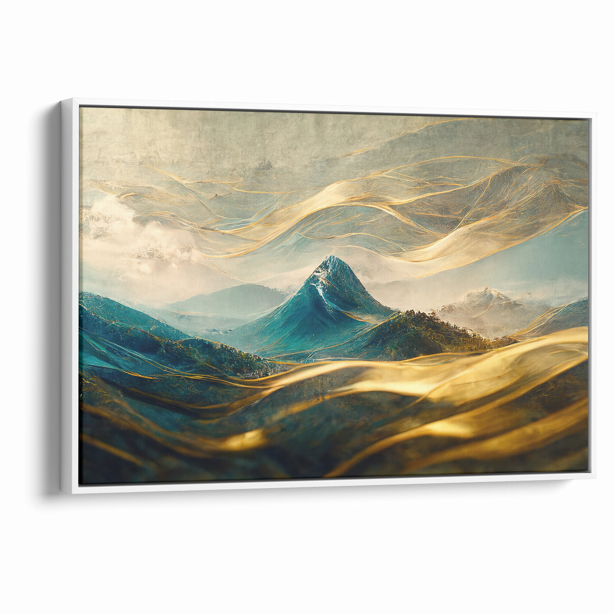 Artistic Landscape Designs - Enchanted Mountain Abstract Wall Art