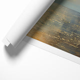 Abstract Nature Prints - Golden Sunset Over Calm Sea Wall Art