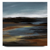 Modern Landscape Abstract Art - Earthy Horizon Wall Decor