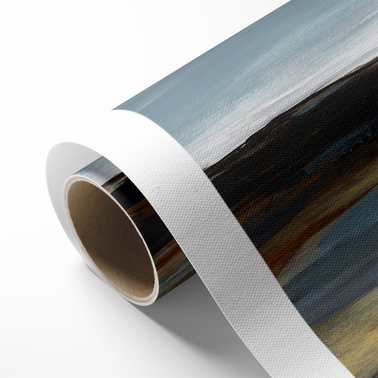 Modern Landscape Abstract Art - Earthy Horizon Wall Decor