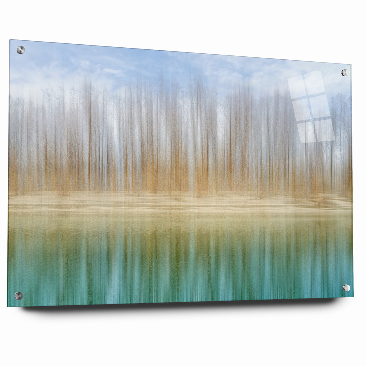 Colorful Abstract Landscapes - Tranquil Reflection Abstract Wall Art
