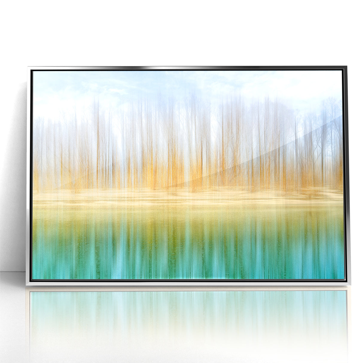 Colorful Abstract Landscapes - Tranquil Reflection Abstract Wall Art