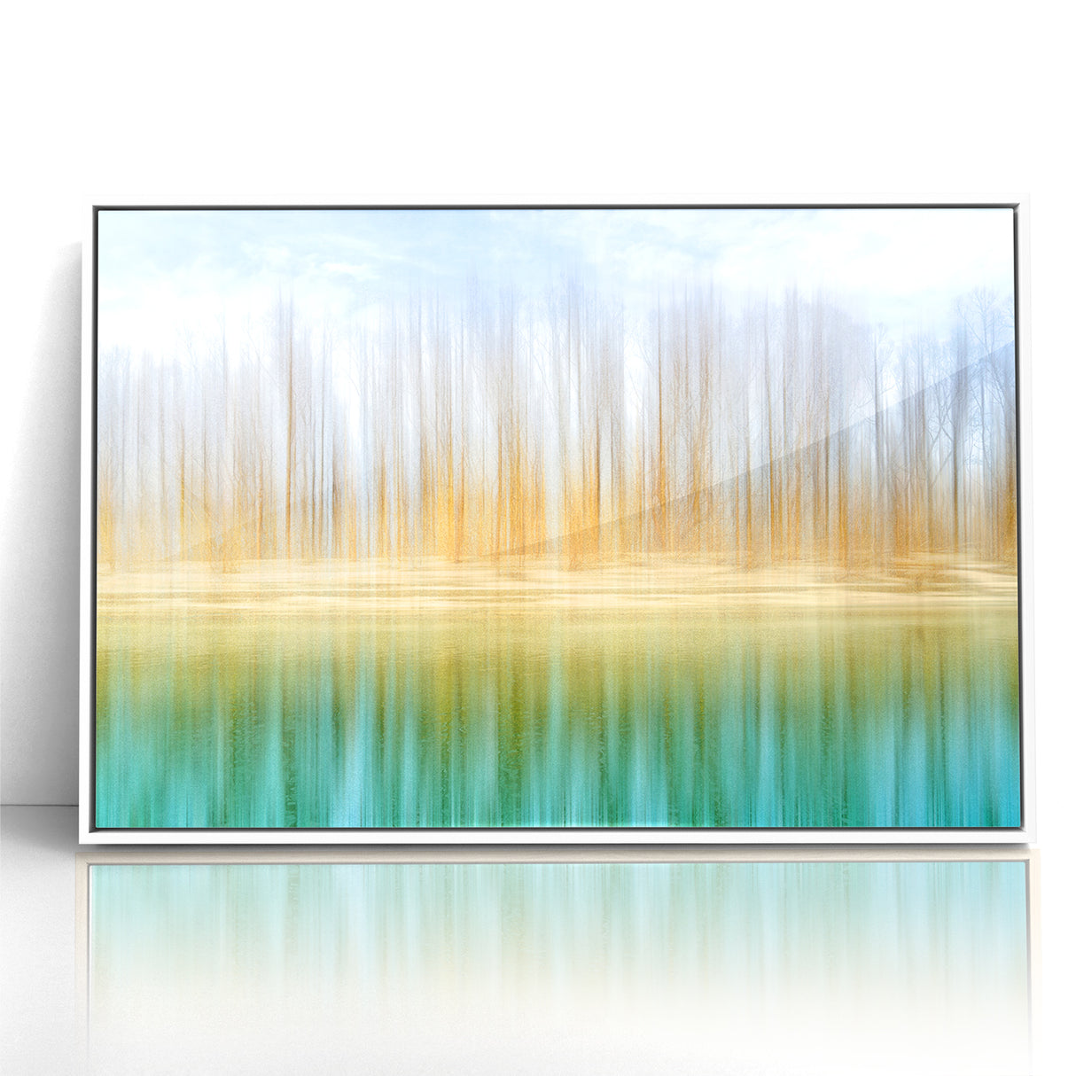 Colorful Abstract Landscapes - Tranquil Reflection Abstract Wall Art
