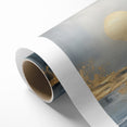 Abstract Landscape Art - Golden Sun Over Tranquil Horizon Wall Art