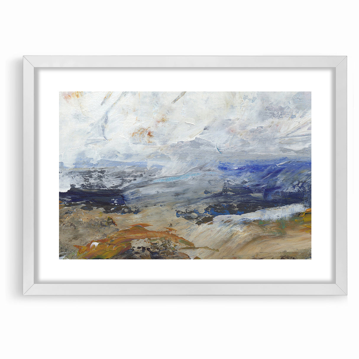 Abstract Nature Prints - Dynamic Textured Seascape Wall Art
