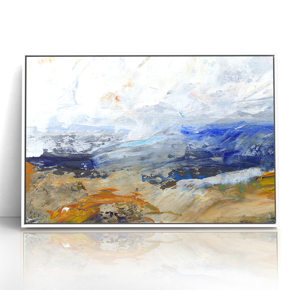 Abstract Nature Prints - Dynamic Textured Seascape Wall Art