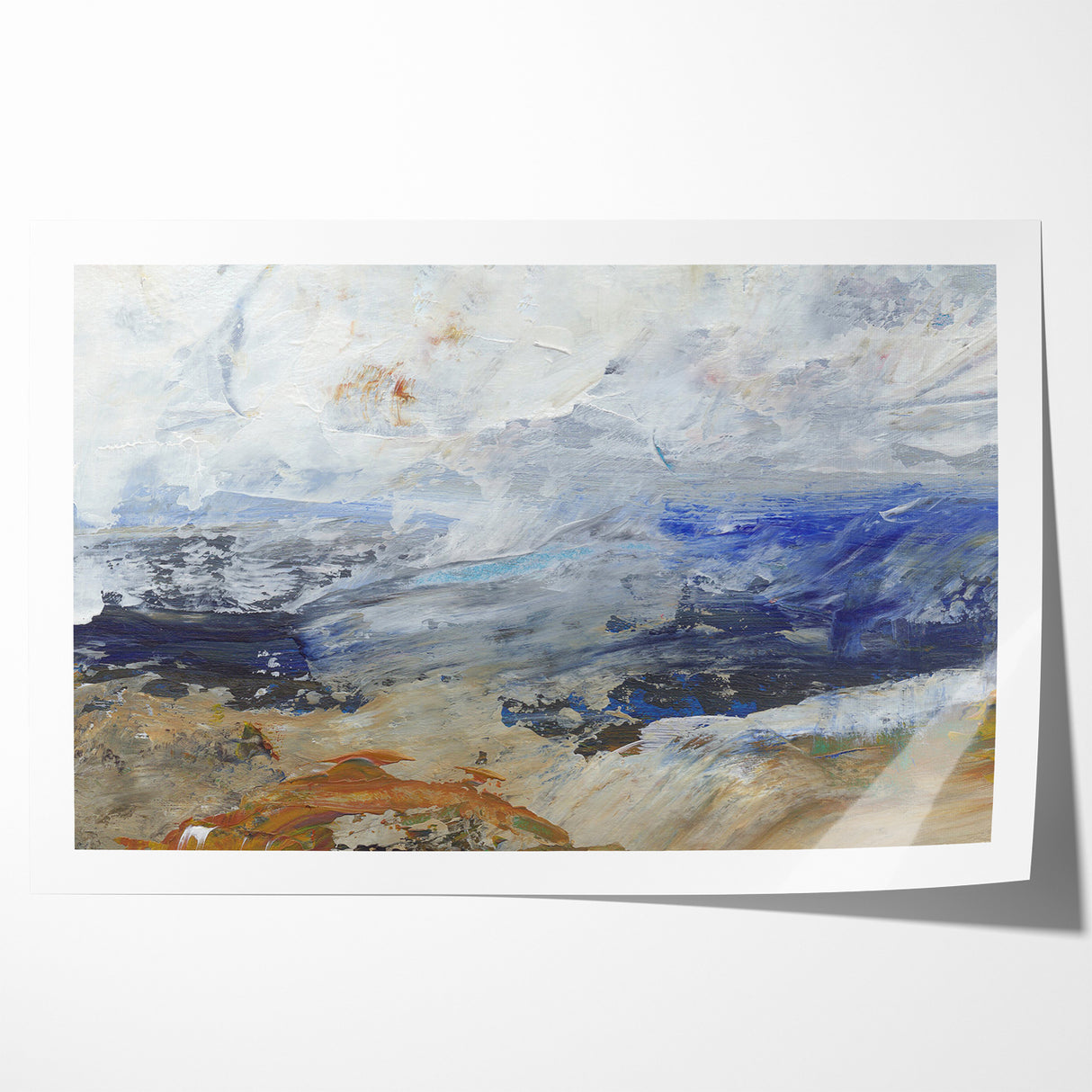 Abstract Nature Prints - Dynamic Textured Seascape Wall Art