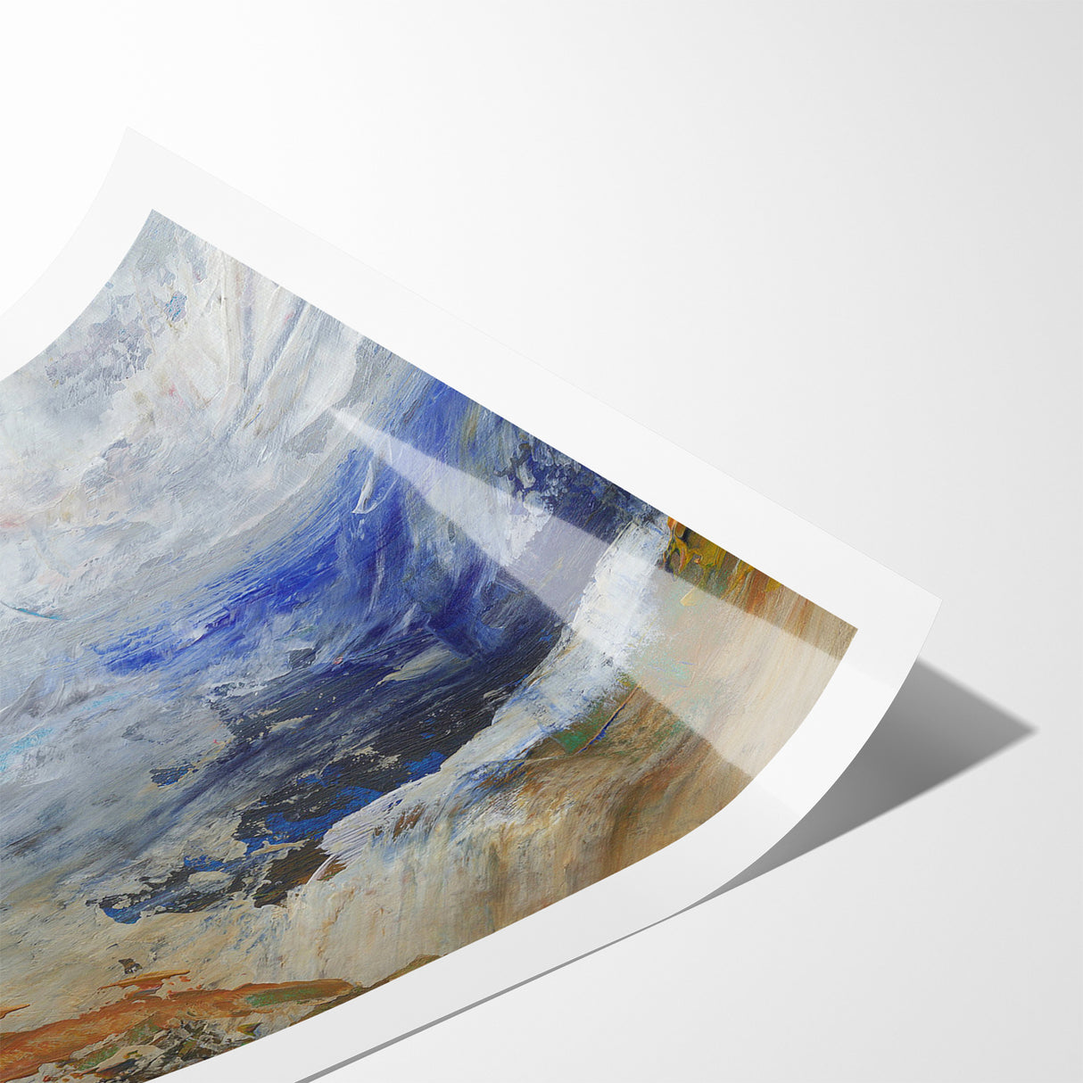 Abstract Nature Prints - Dynamic Textured Seascape Wall Art