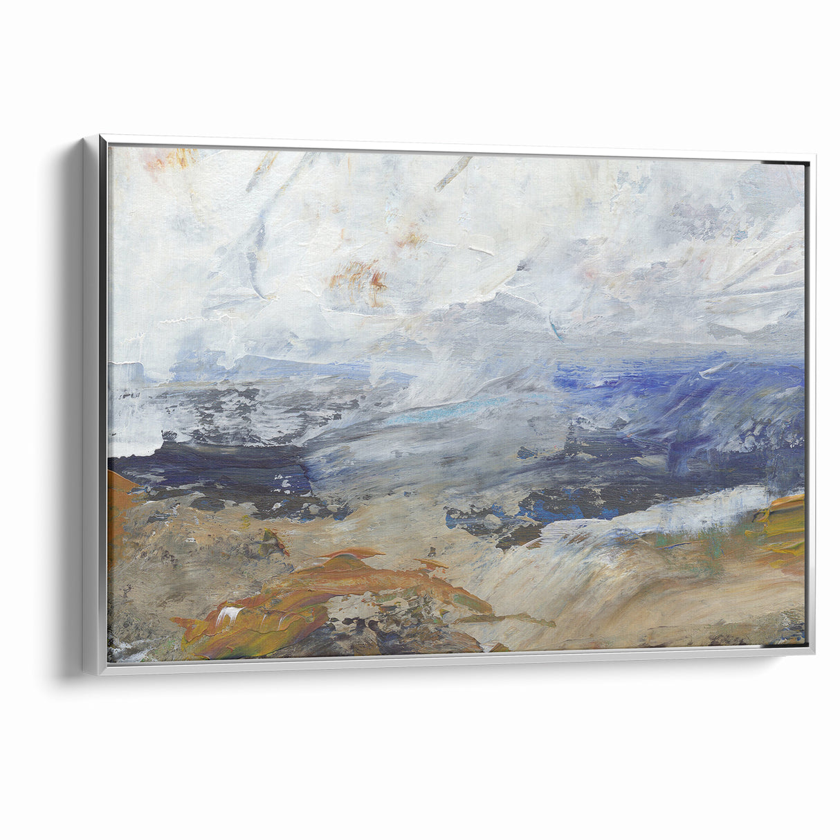 Abstract Nature Prints - Dynamic Textured Seascape Wall Art