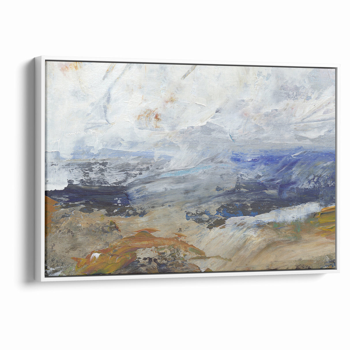 Abstract Nature Prints - Dynamic Textured Seascape Wall Art