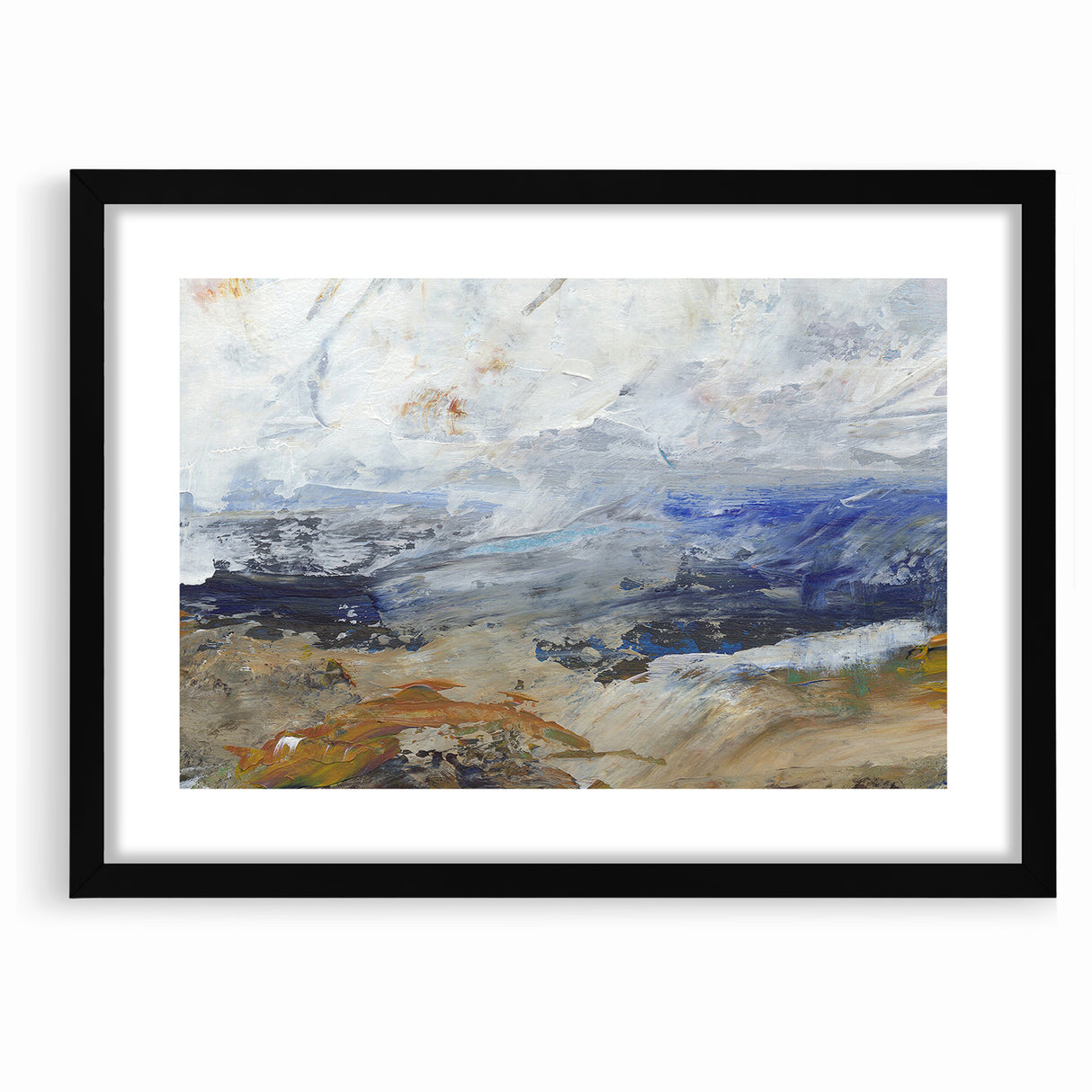 Abstract Nature Prints - Dynamic Textured Seascape Wall Art