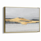 Modern Landscape Abstract - Golden Mountain on Soft Horizon Wall Art