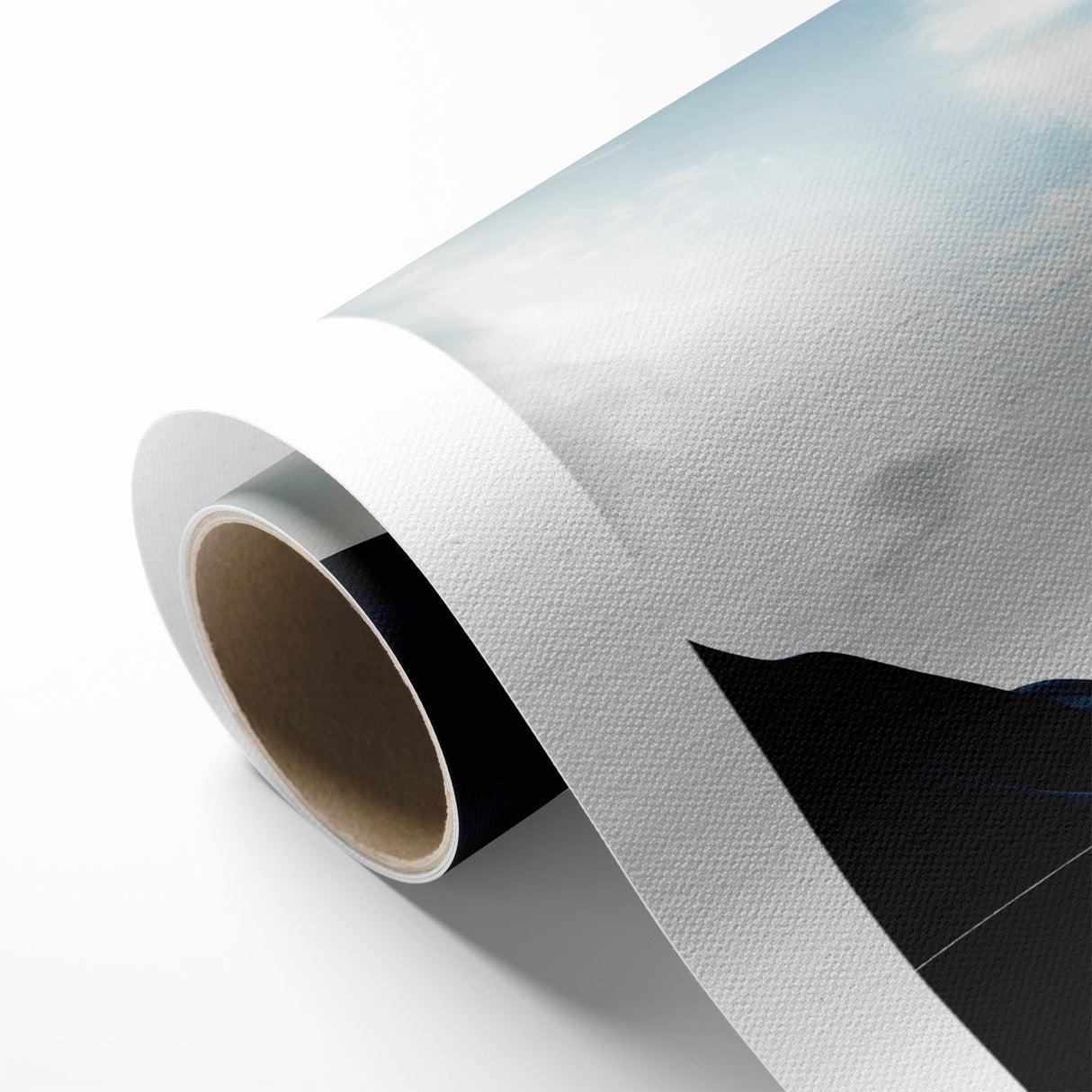 Modern Landscape Abstract Art - Serene Blue Hills Wall Decor