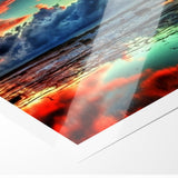 Colorful Abstract Landscapes - Dramatic Sunset Reflection Wall Art