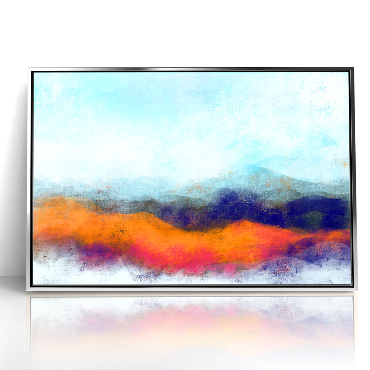 Colorful Abstract Landscapes - Vibrant Mountain Vista Wall Art