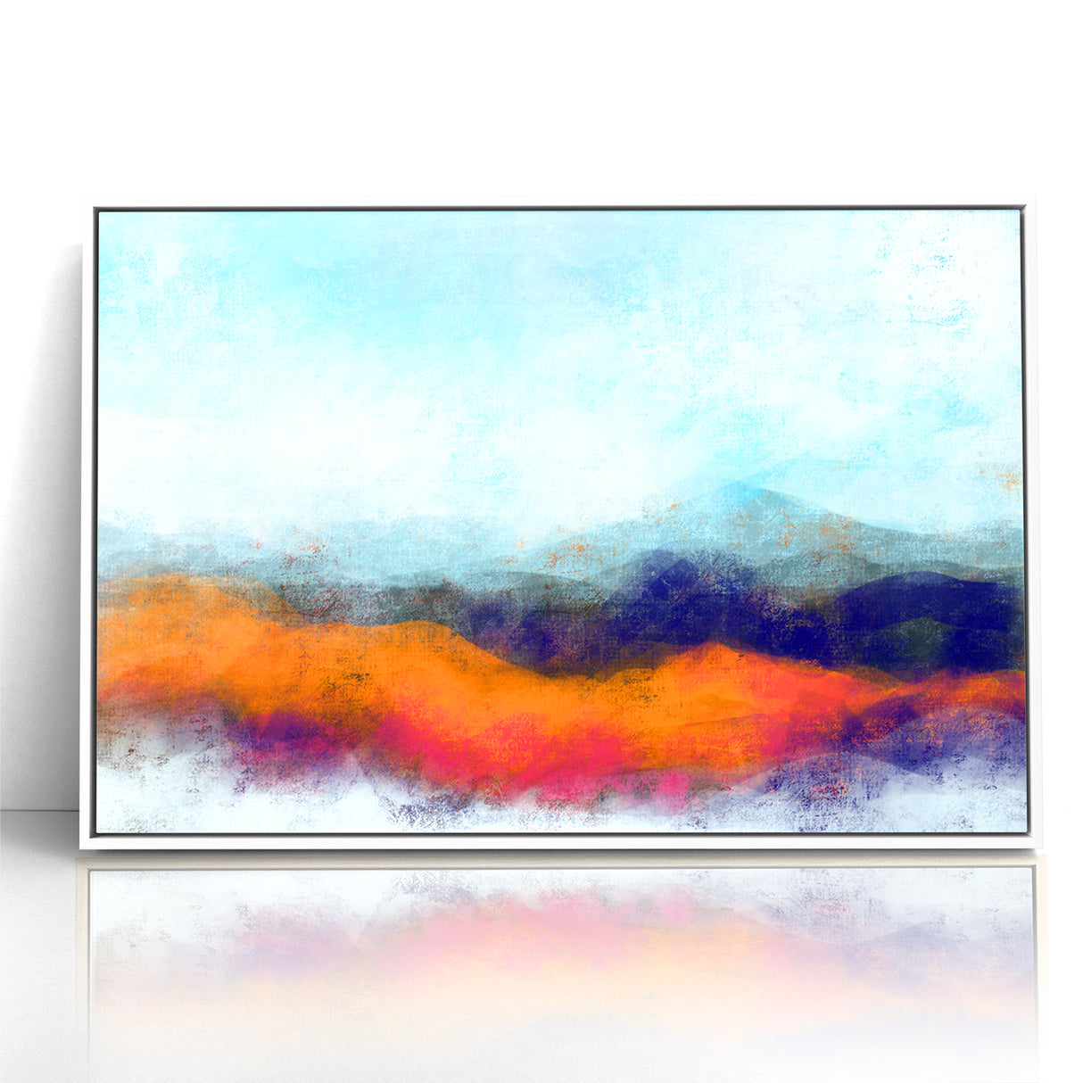 Colorful Abstract Landscapes - Vibrant Mountain Vista Wall Art