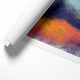 Colorful Abstract Landscapes - Vibrant Mountain Vista Wall Art