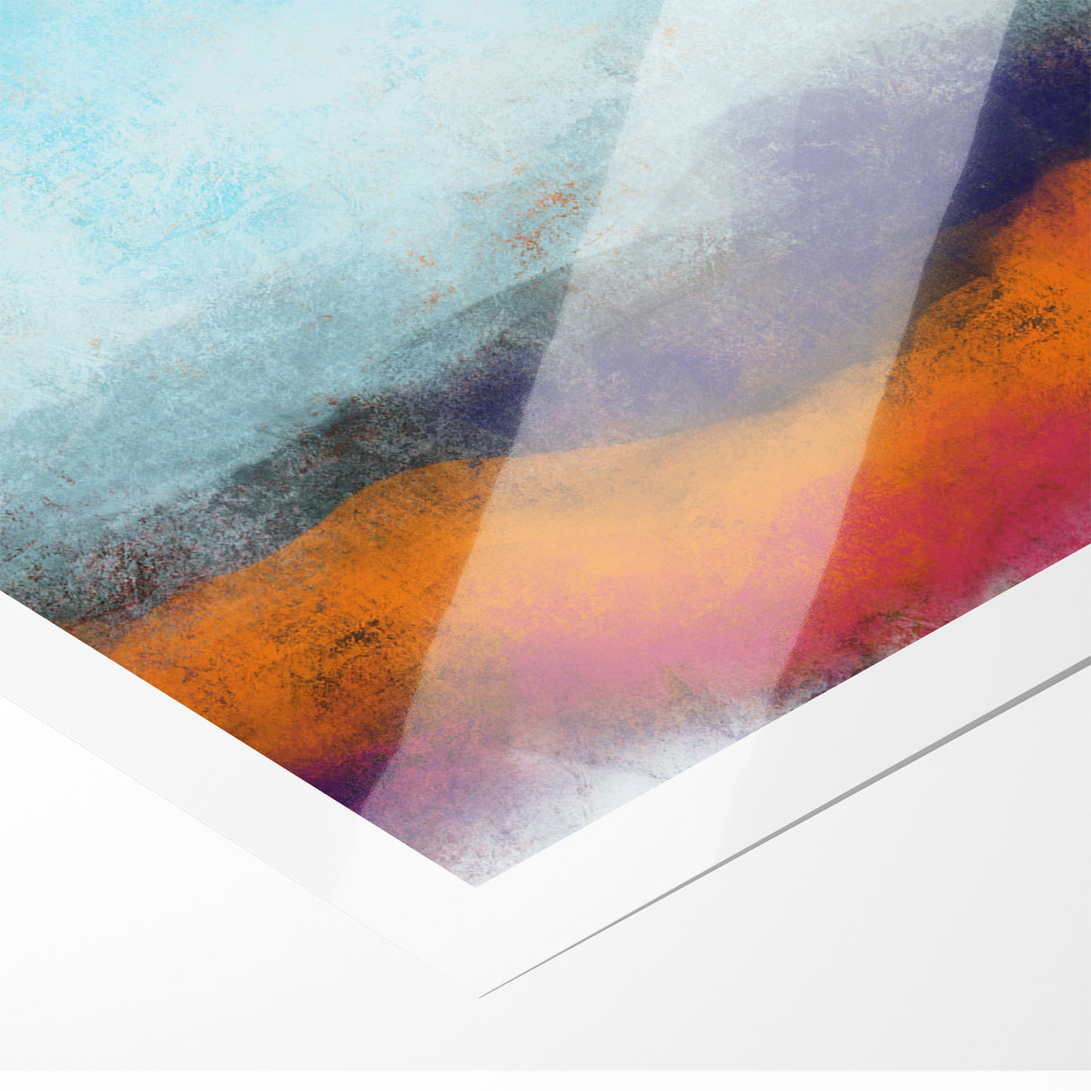 Colorful Abstract Landscapes - Vibrant Mountain Vista Wall Art