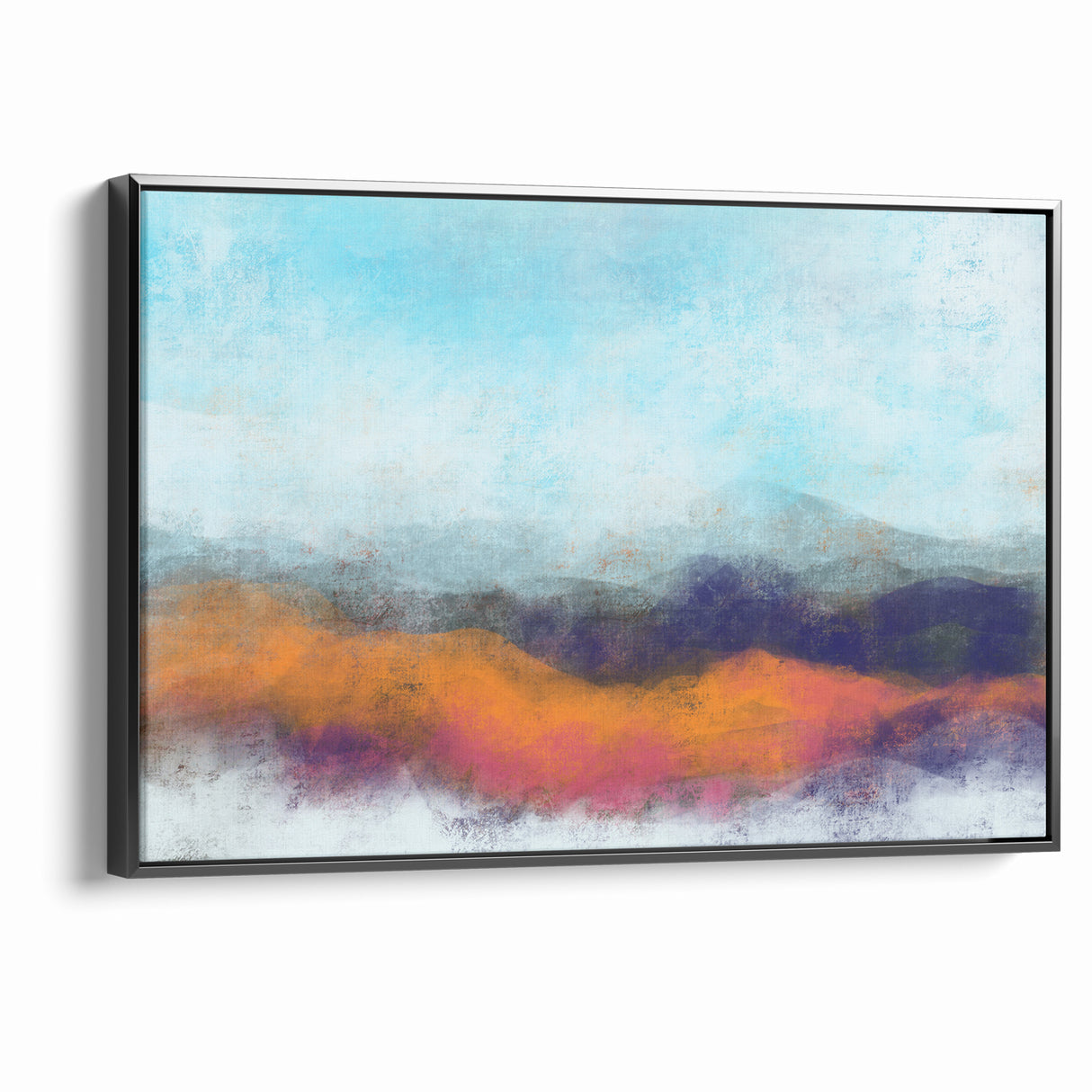 Colorful Abstract Landscapes - Vibrant Mountain Vista Wall Art