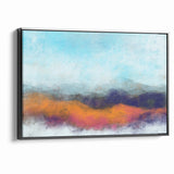 Colorful Abstract Landscapes - Vibrant Mountain Vista Wall Art