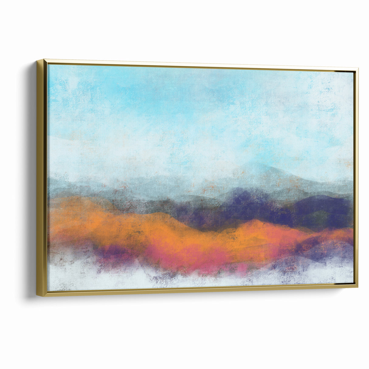Colorful Abstract Landscapes - Vibrant Mountain Vista Wall Art