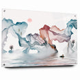 Abstract Landscape Art - Dramatic Sky and Shimmering Reflections Wall Art