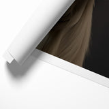 Majestic White Antelope with Impressive Horns - Captivating Wall Art