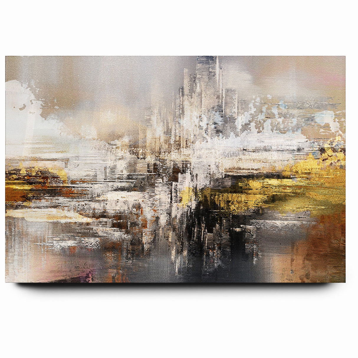 Modern Abstract Line and Strokes Art on Canvas