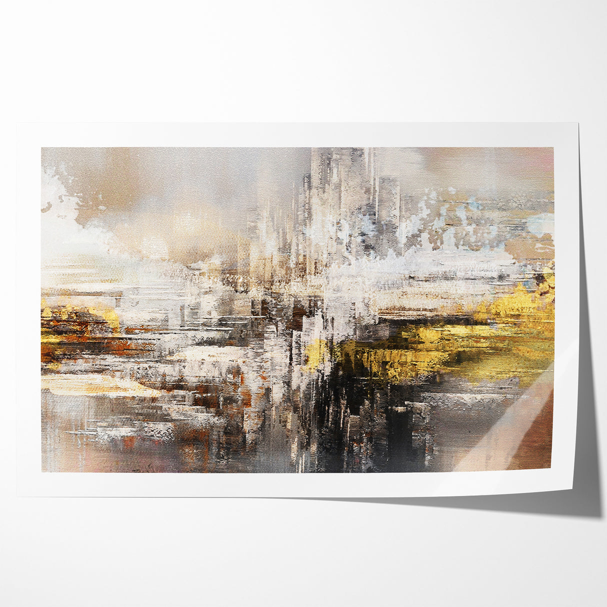 Modern Abstract Line and Strokes Art on Canvas