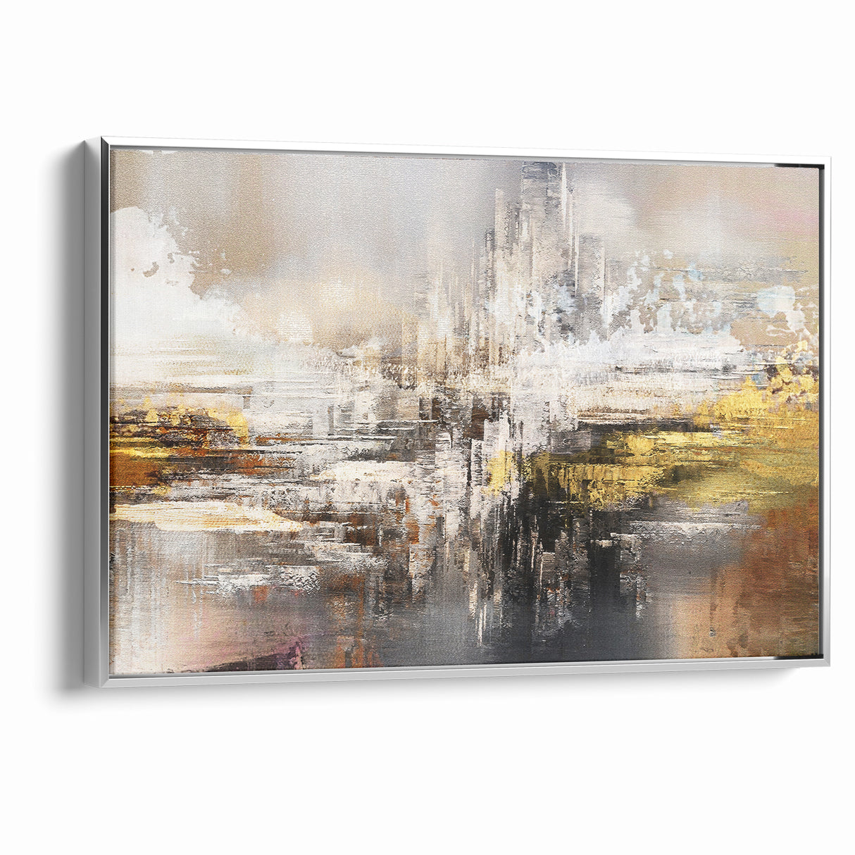 Modern Abstract Line and Strokes Art on Canvas