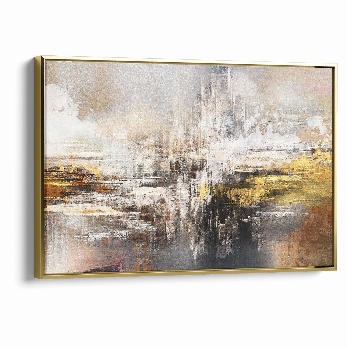 Modern Abstract Line and Strokes Art on Canvas