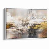 Modern Abstract Line and Strokes Art on Canvas