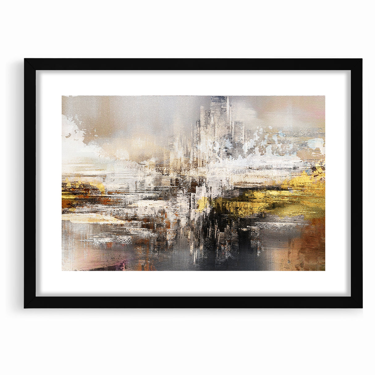 Modern Abstract Line and Strokes Art on Canvas