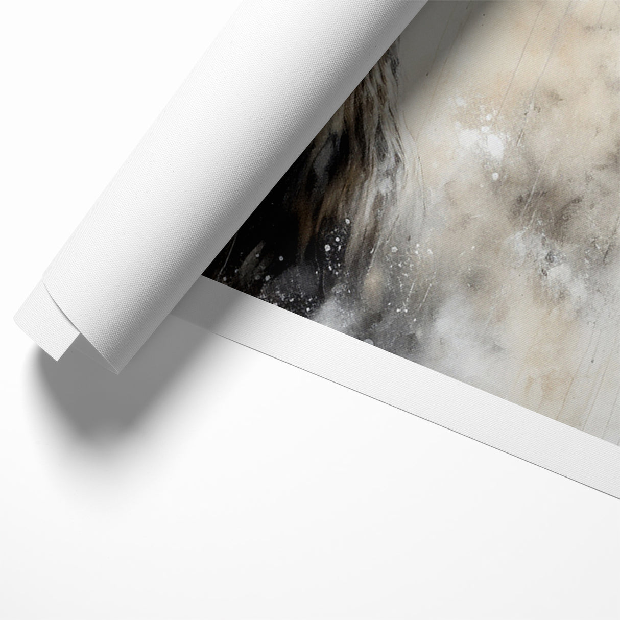 Ethereal Antelope in Mist - Minimalist Wildlife Wall Art Decor
