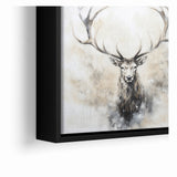 Ethereal Antelope in Mist - Minimalist Wildlife Wall Art Decor