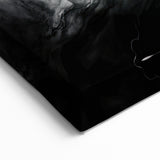 Flowing Black and White Abstract Art | Monochrome Canvas Design