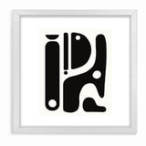 Minimalist Black and White Abstract Art | Modern Monochrome Canvas