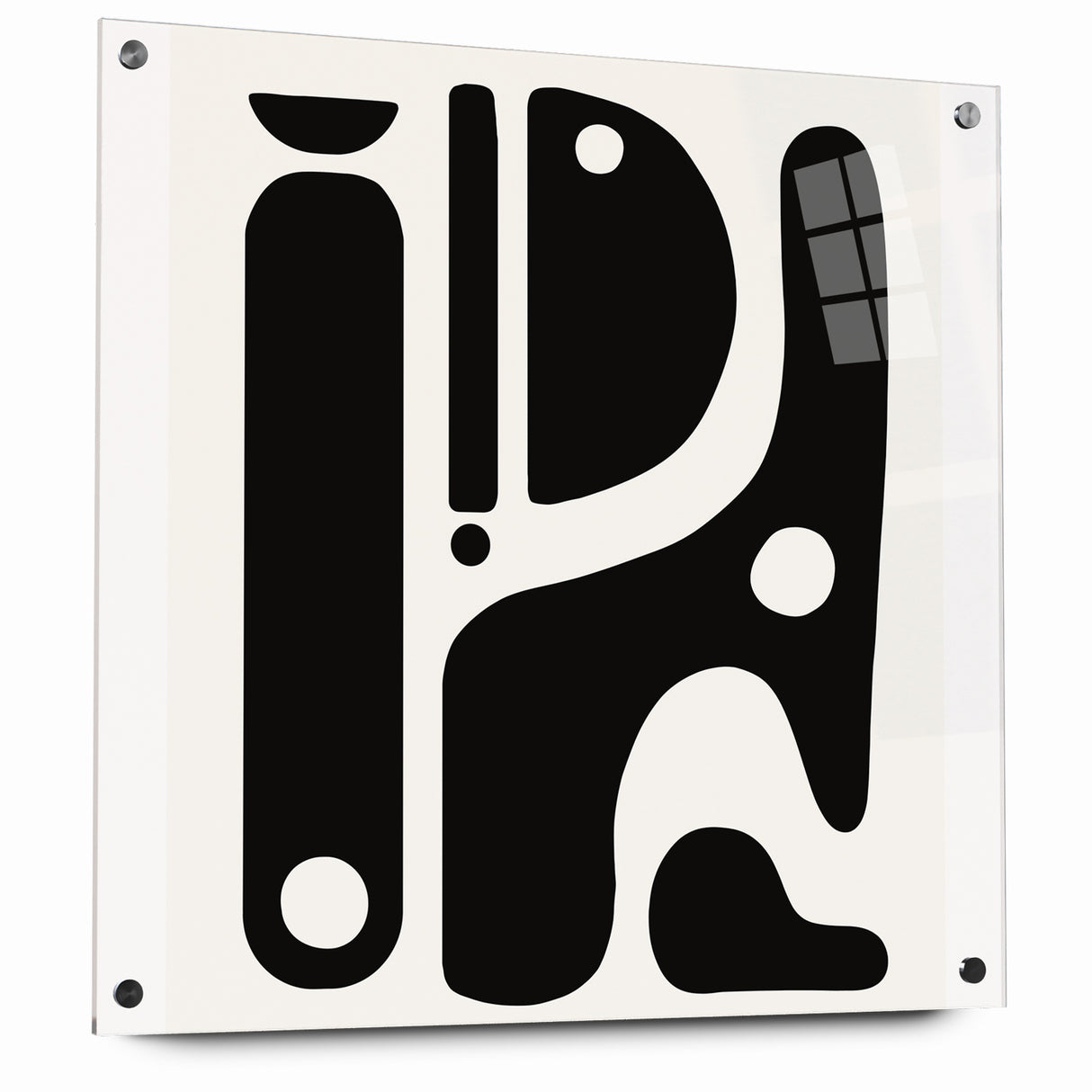 Minimalist Black and White Abstract Art | Modern Monochrome Canvas