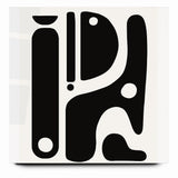 Minimalist Black and White Abstract Art | Modern Monochrome Canvas