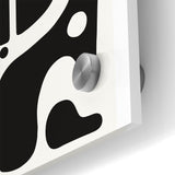 Minimalist Black and White Abstract Art | Modern Monochrome Canvas