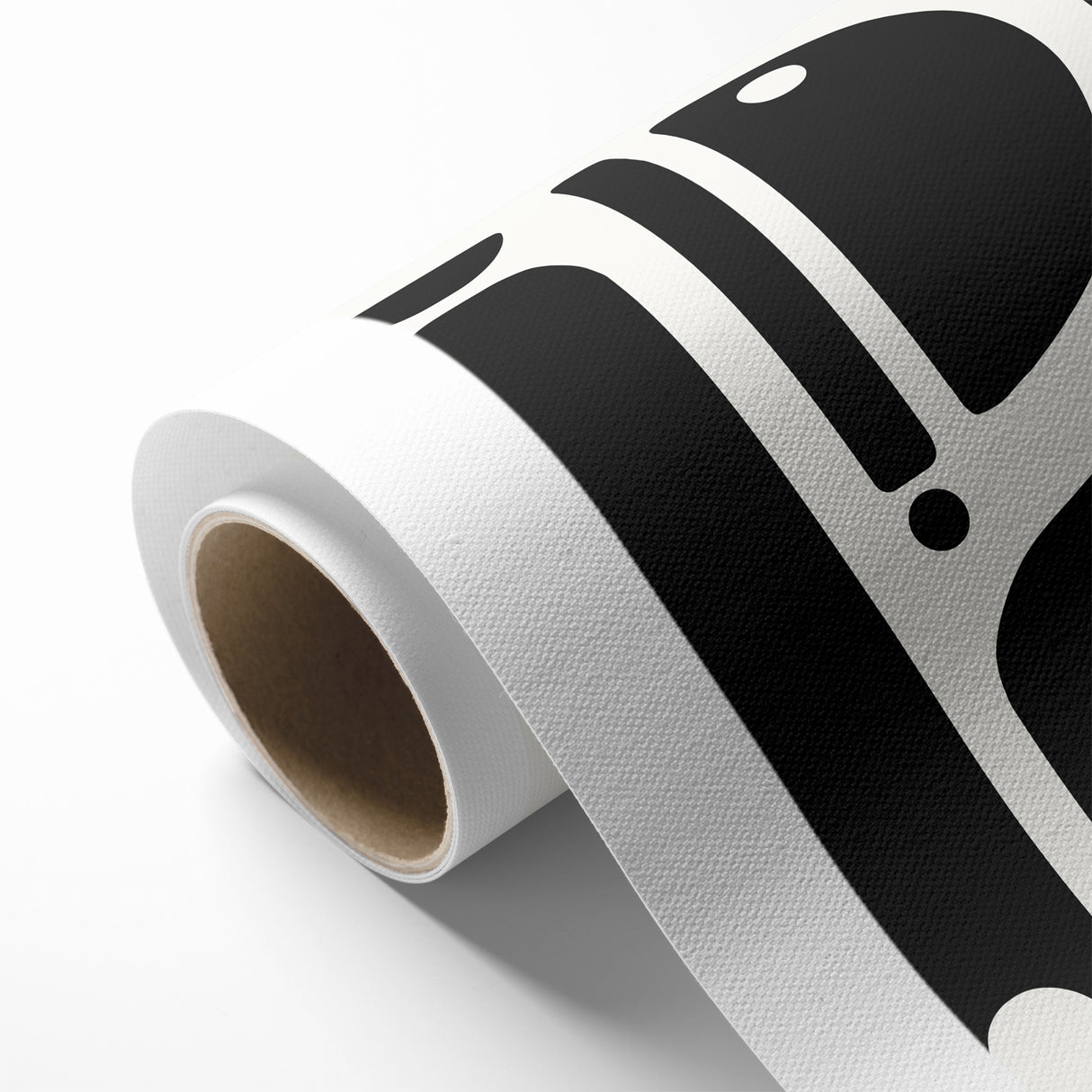 Minimalist Black and White Abstract Art | Modern Monochrome Canvas