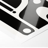 Minimalist Black and White Abstract Art | Modern Monochrome Canvas