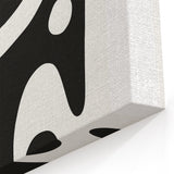 Minimalist Black and White Abstract Art | Modern Monochrome Canvas